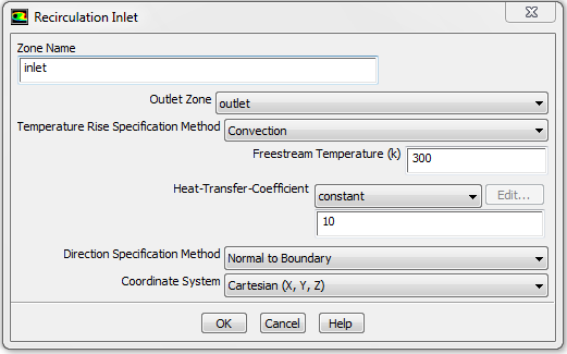 re-inlet-covection-method