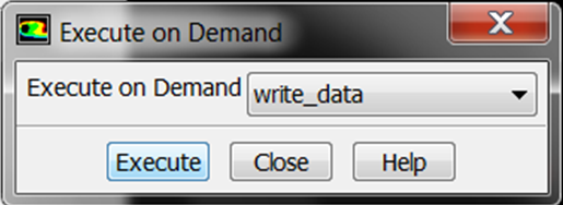 Execute on Demand Dialog Box